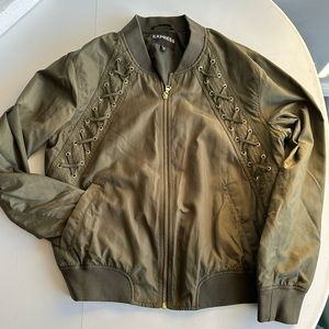 Express zip bomber jacket